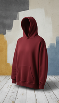 Graffiti red oversized hoodie