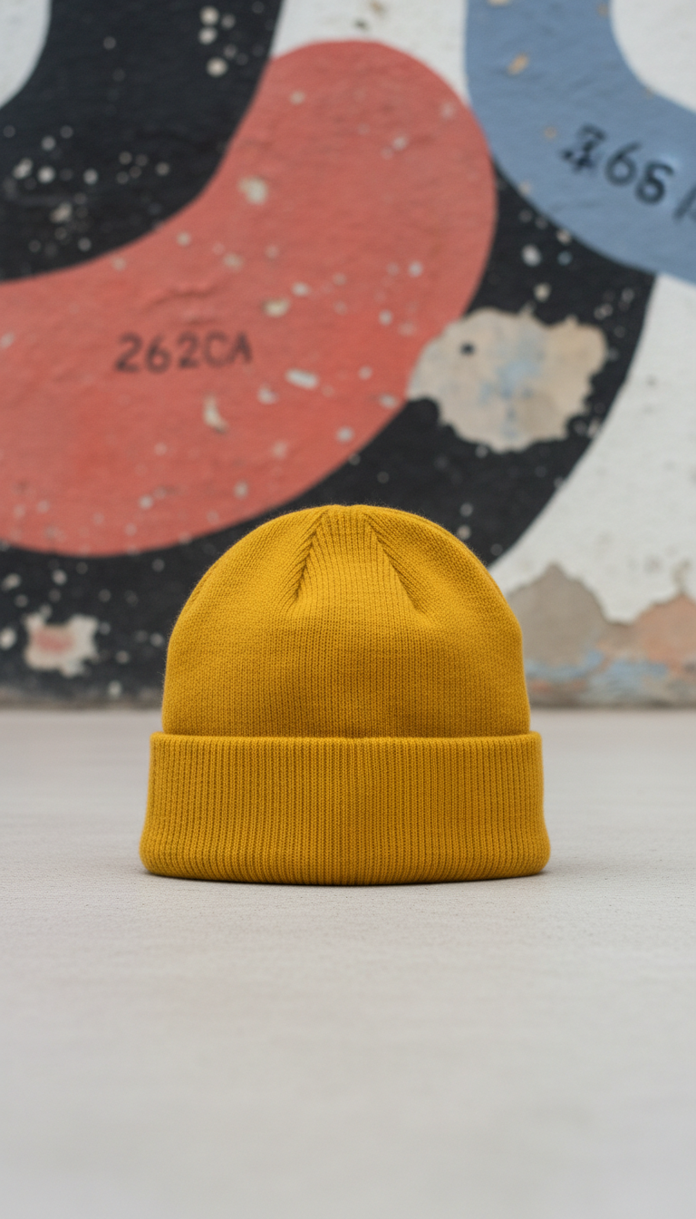 Taxi yellow beanie